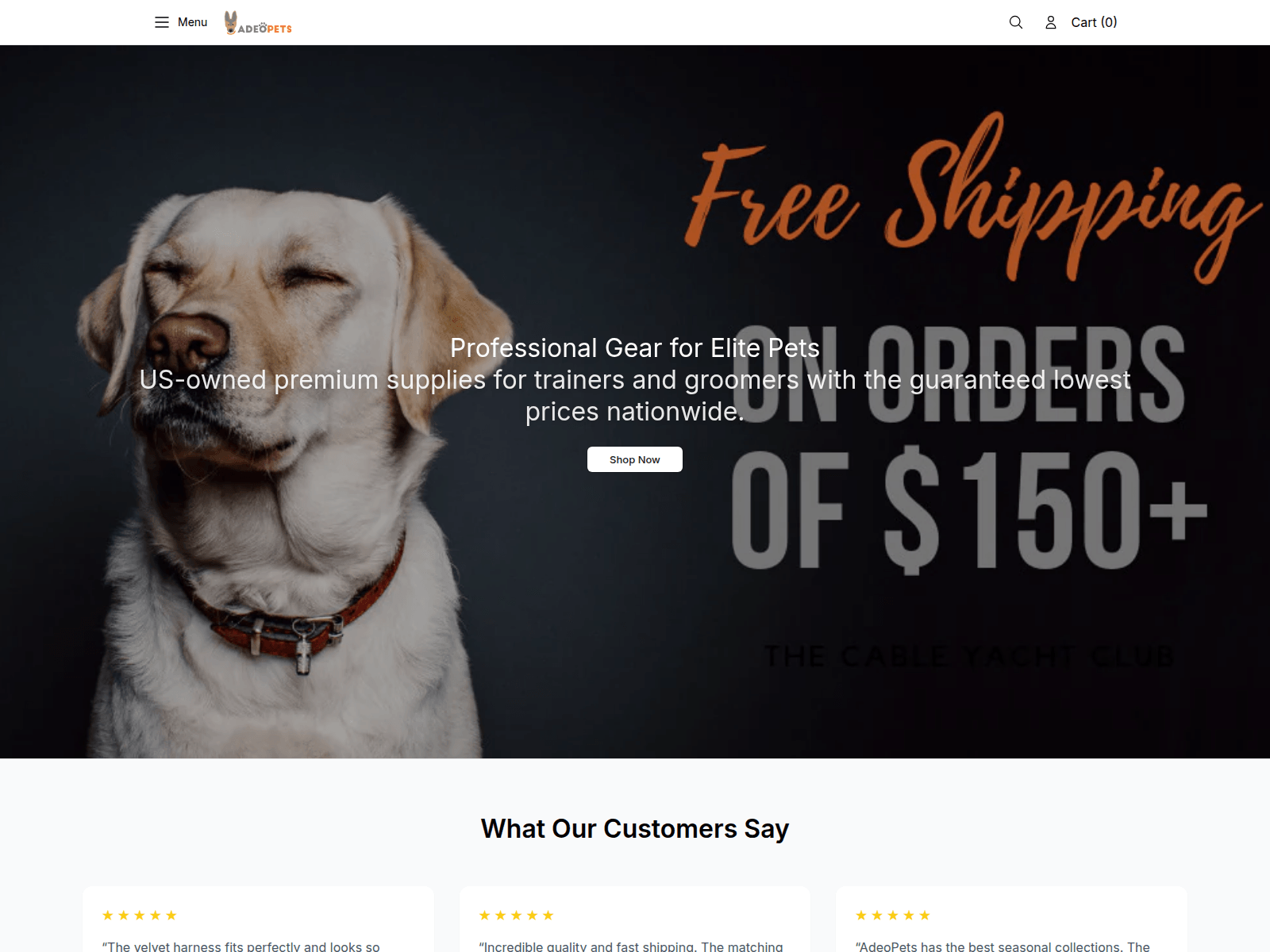 Screenshot of adeopetsofficial.shop