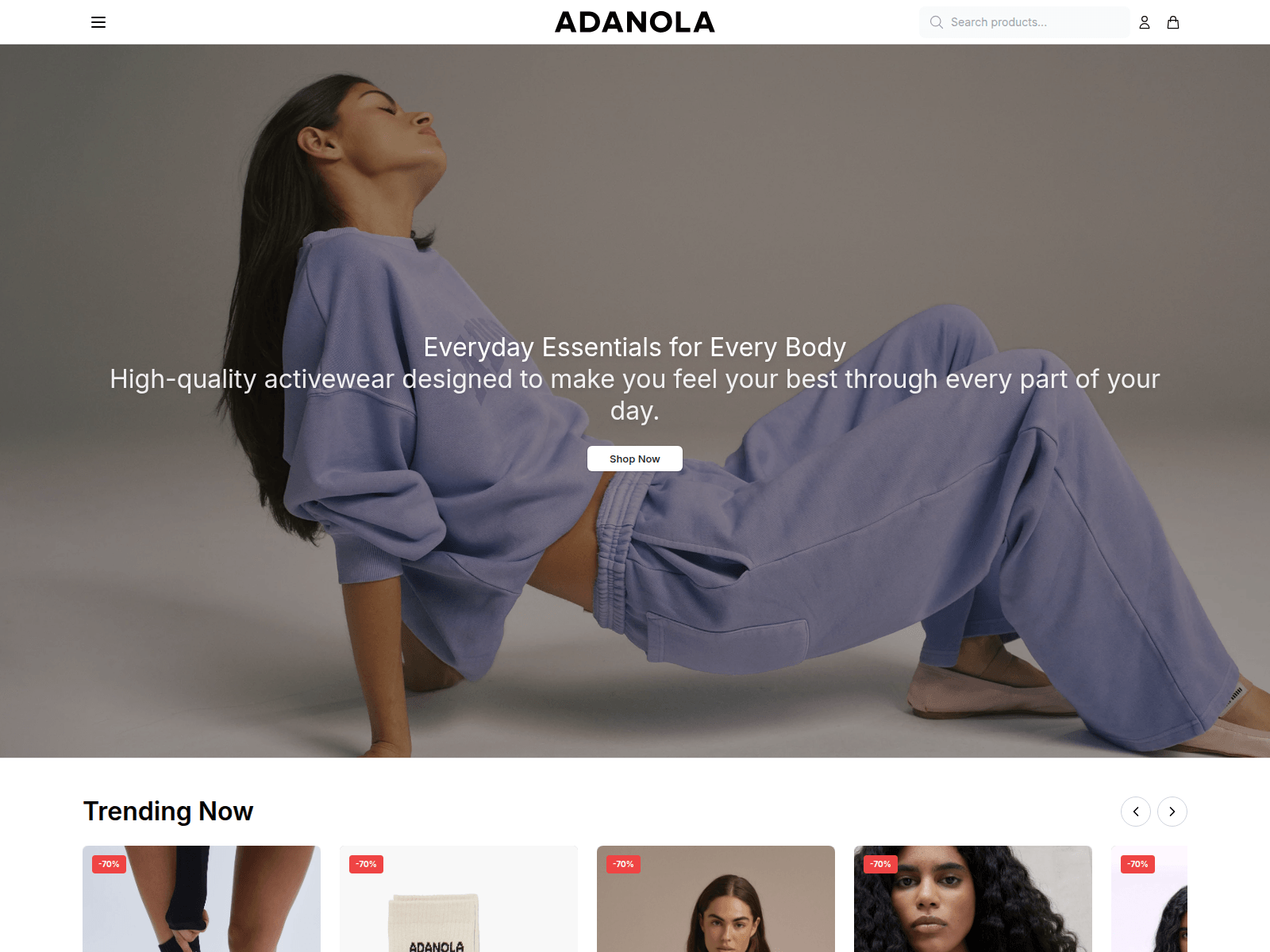 Screenshot of adanolaauraluxe.shop