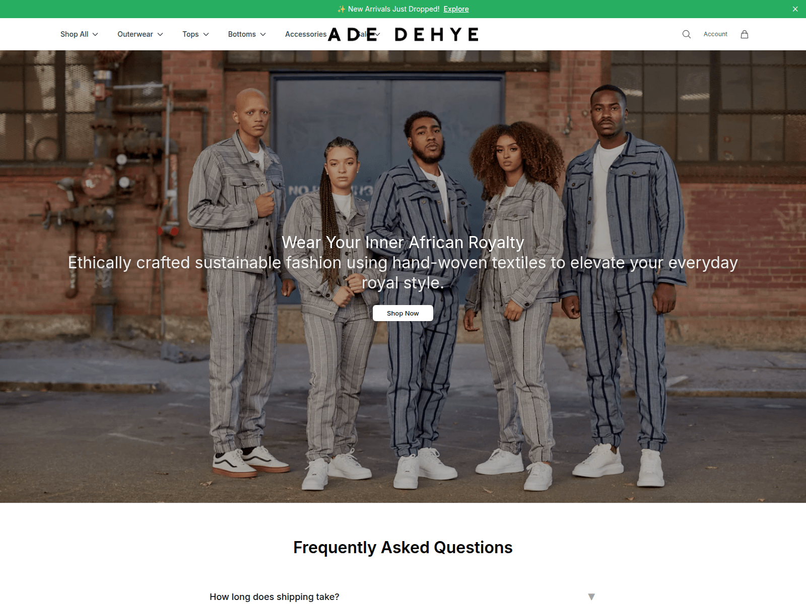Captura de pantalla de adedehye.shop