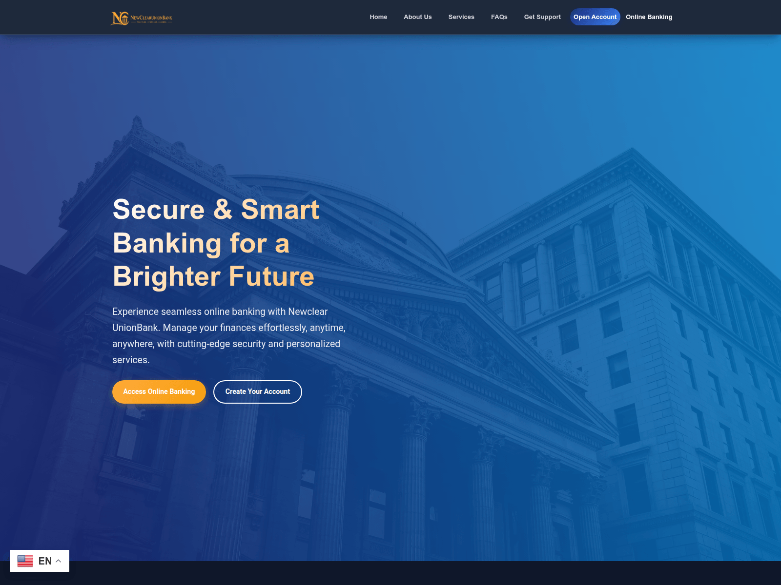Screenshot of newclearunionbank.com