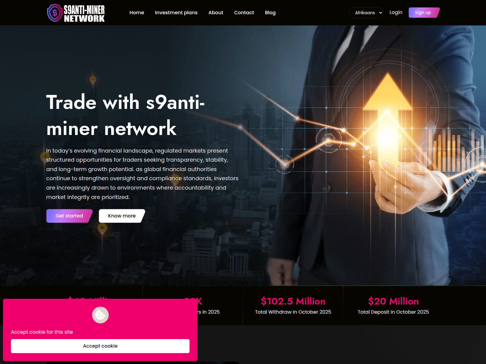 Screenshot of s9antiminernetwork.com