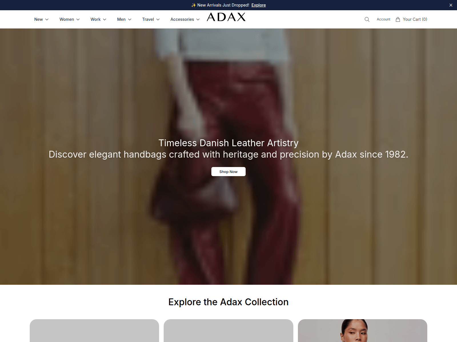 Screenshot of adaxstore.shop