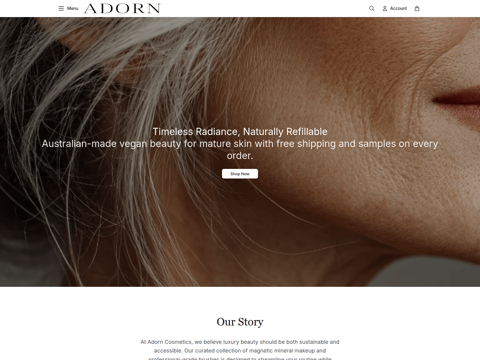 Screenshot of adorncosmeticsofficial.shop