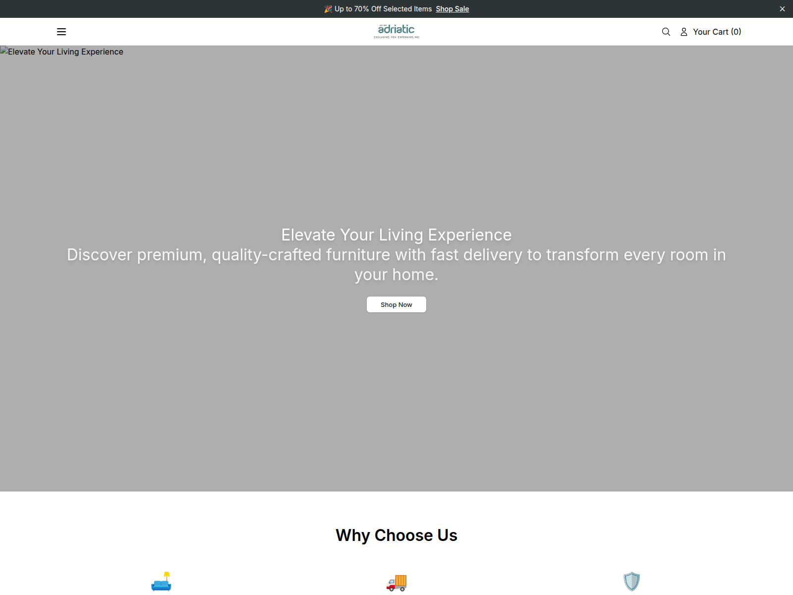 Screenshot of adriaticfurnitureonline.shop