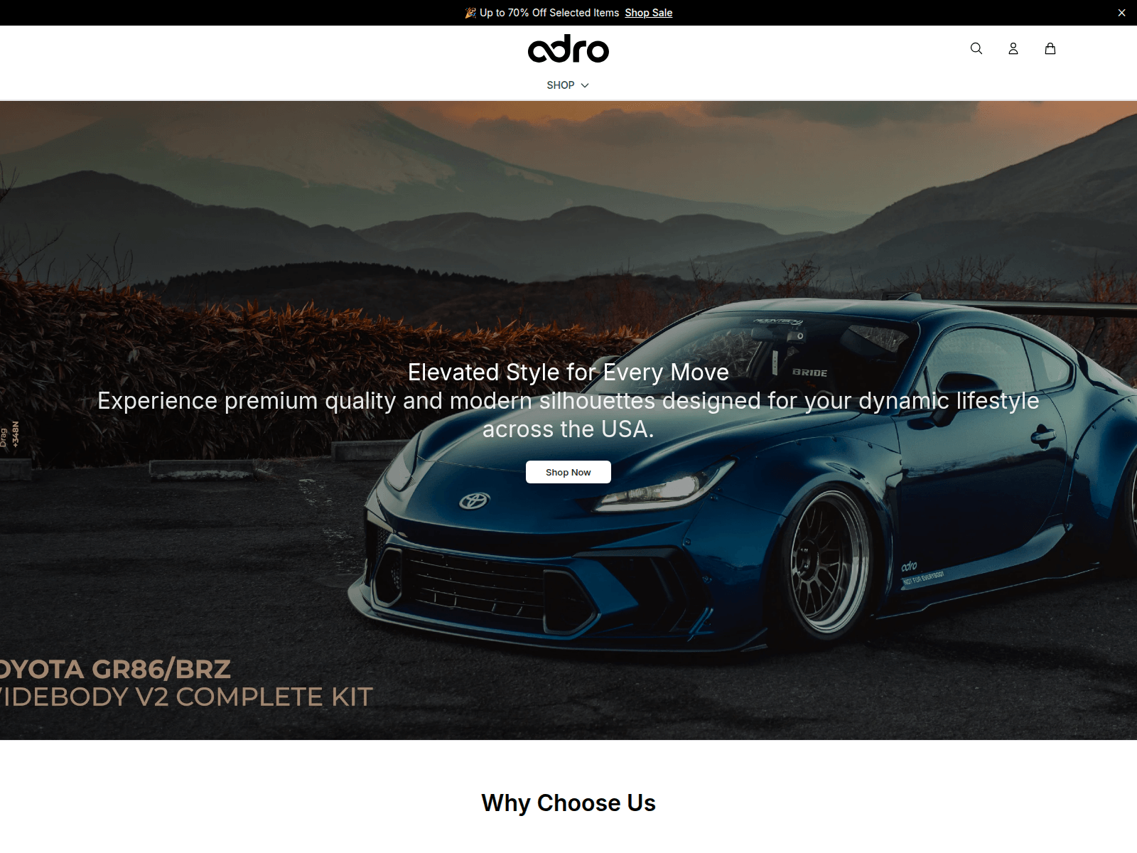 Screenshot of adroauto.shop