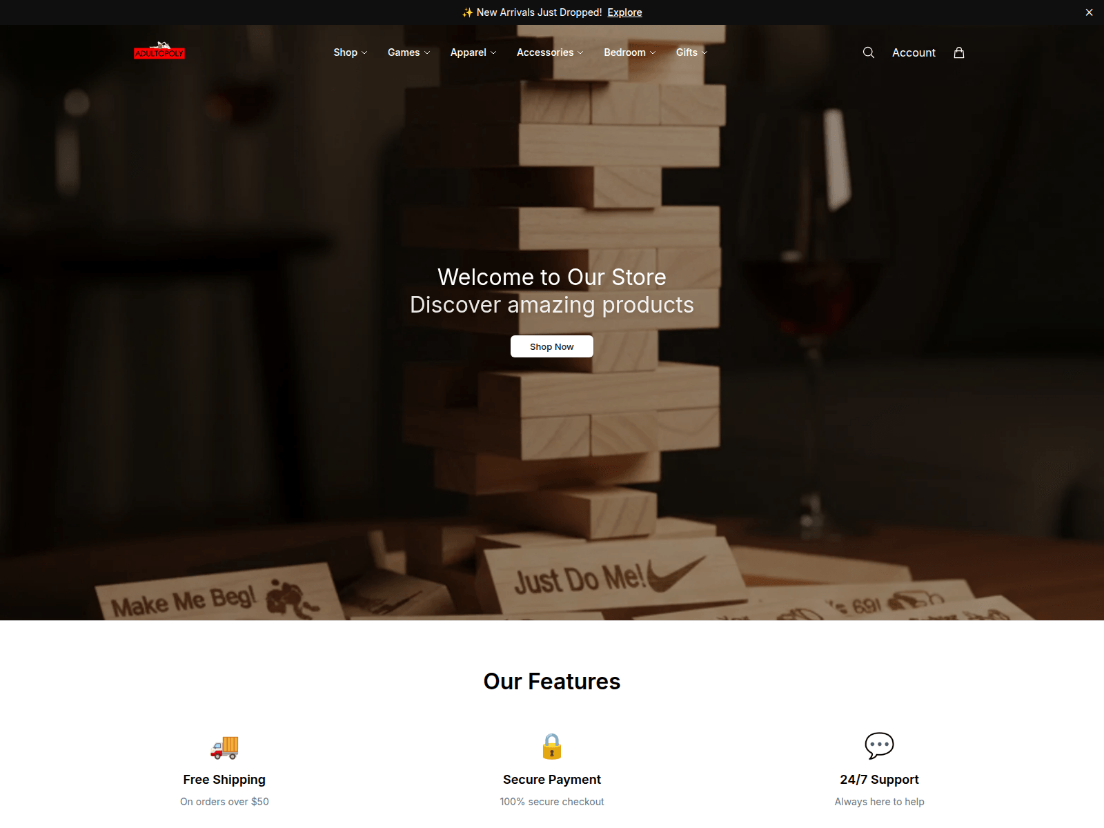 Screenshot of adultopolyonline.shop