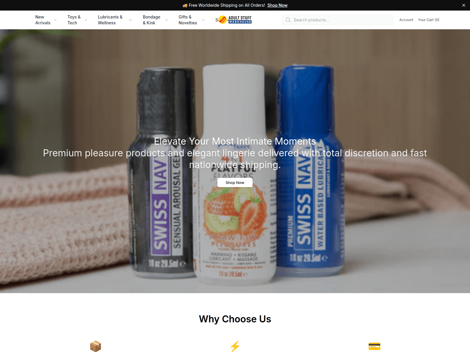 Screenshot of adultstuffwarehouse.shop