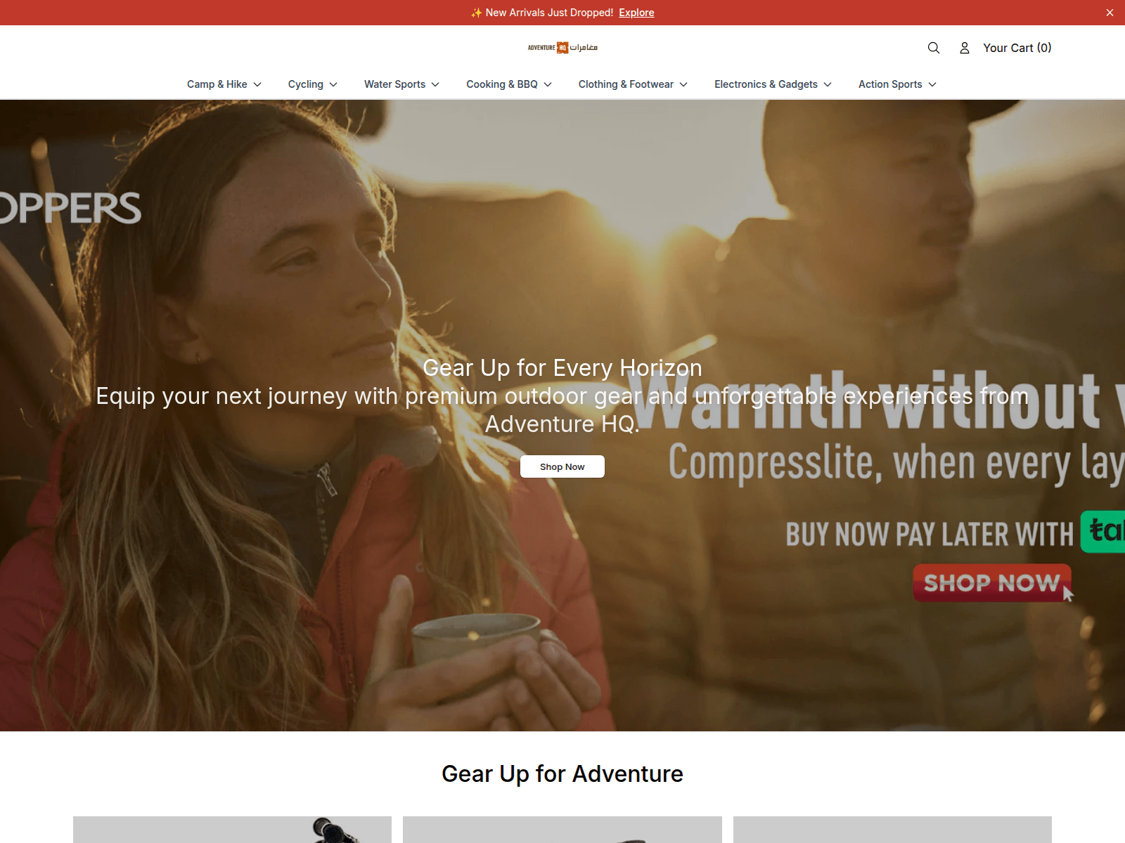 Screenshot of adventurehqsupply.shop