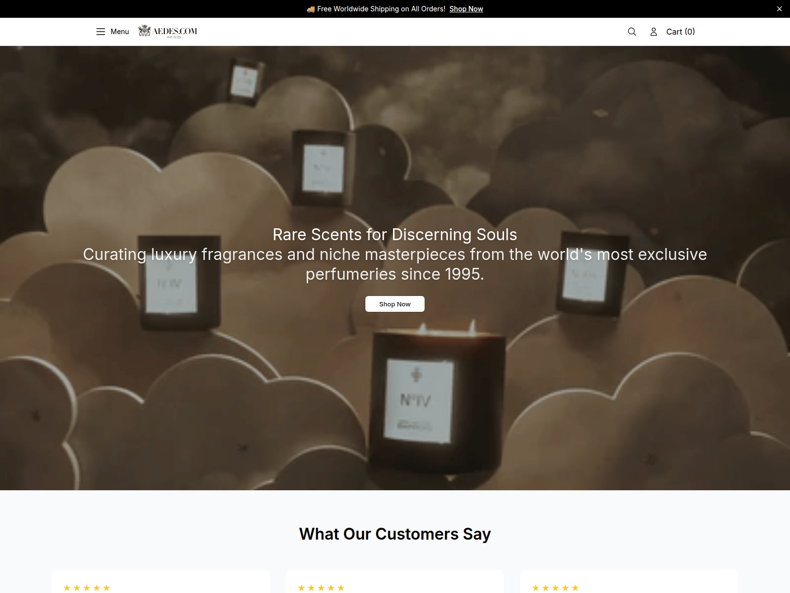Screenshot of aedesboutiqueco.shop