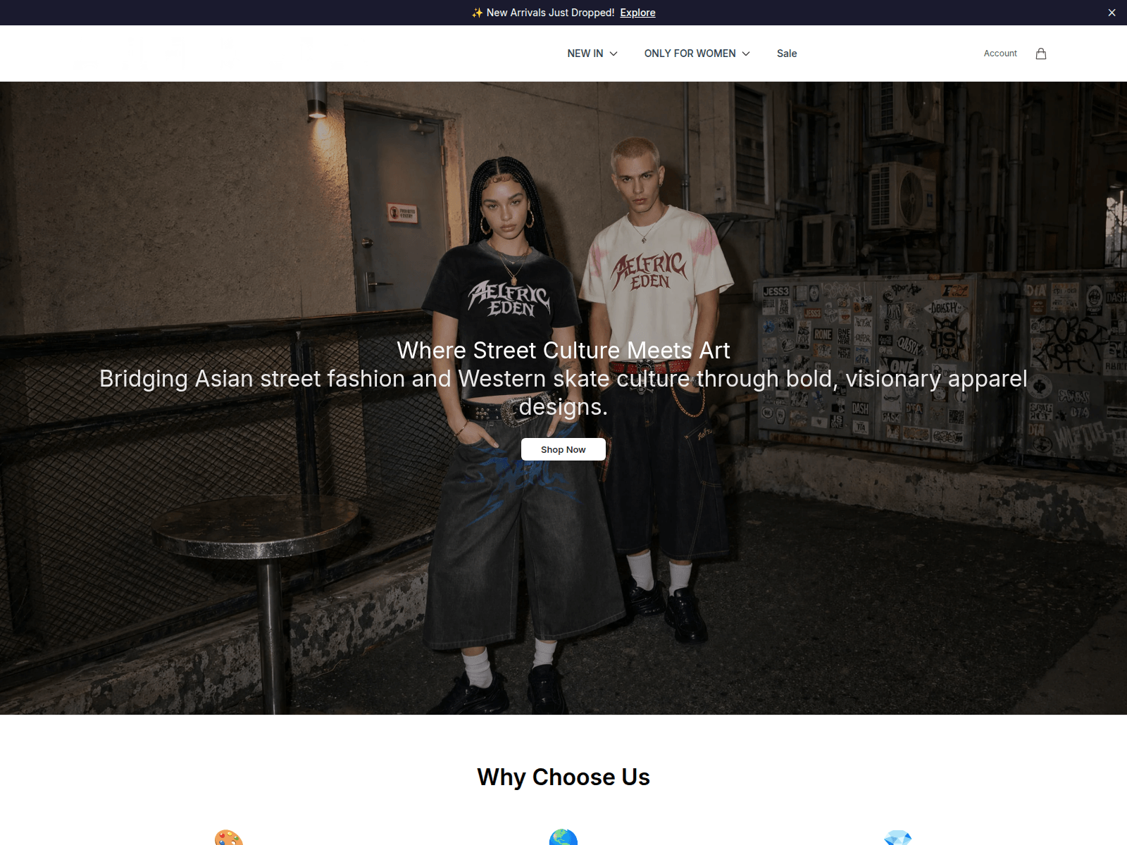 Screenshot of aelfricedenwear.shop