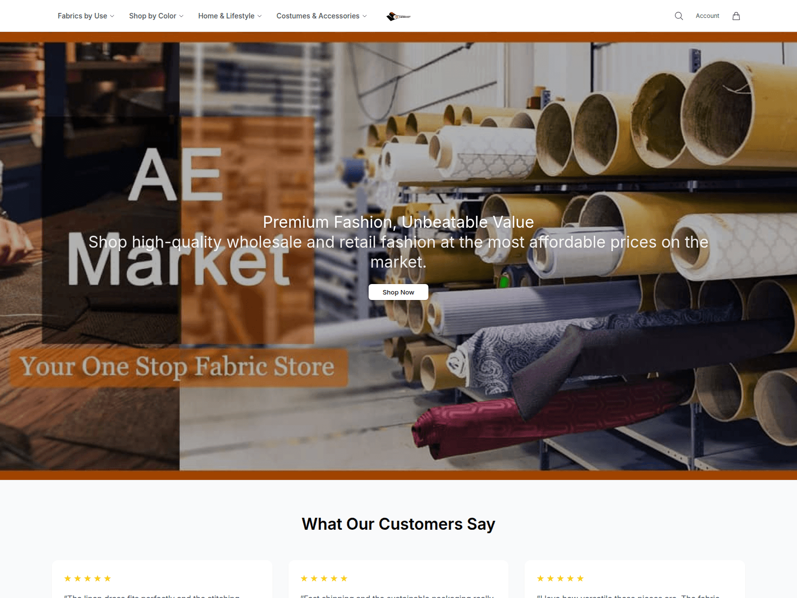 Screenshot of aemarketedit.shop