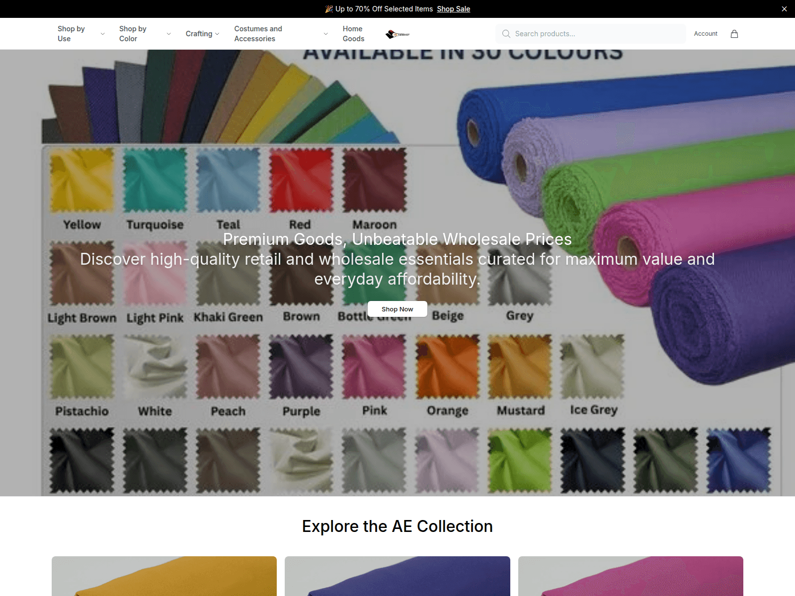 Screenshot of aemodern.shop