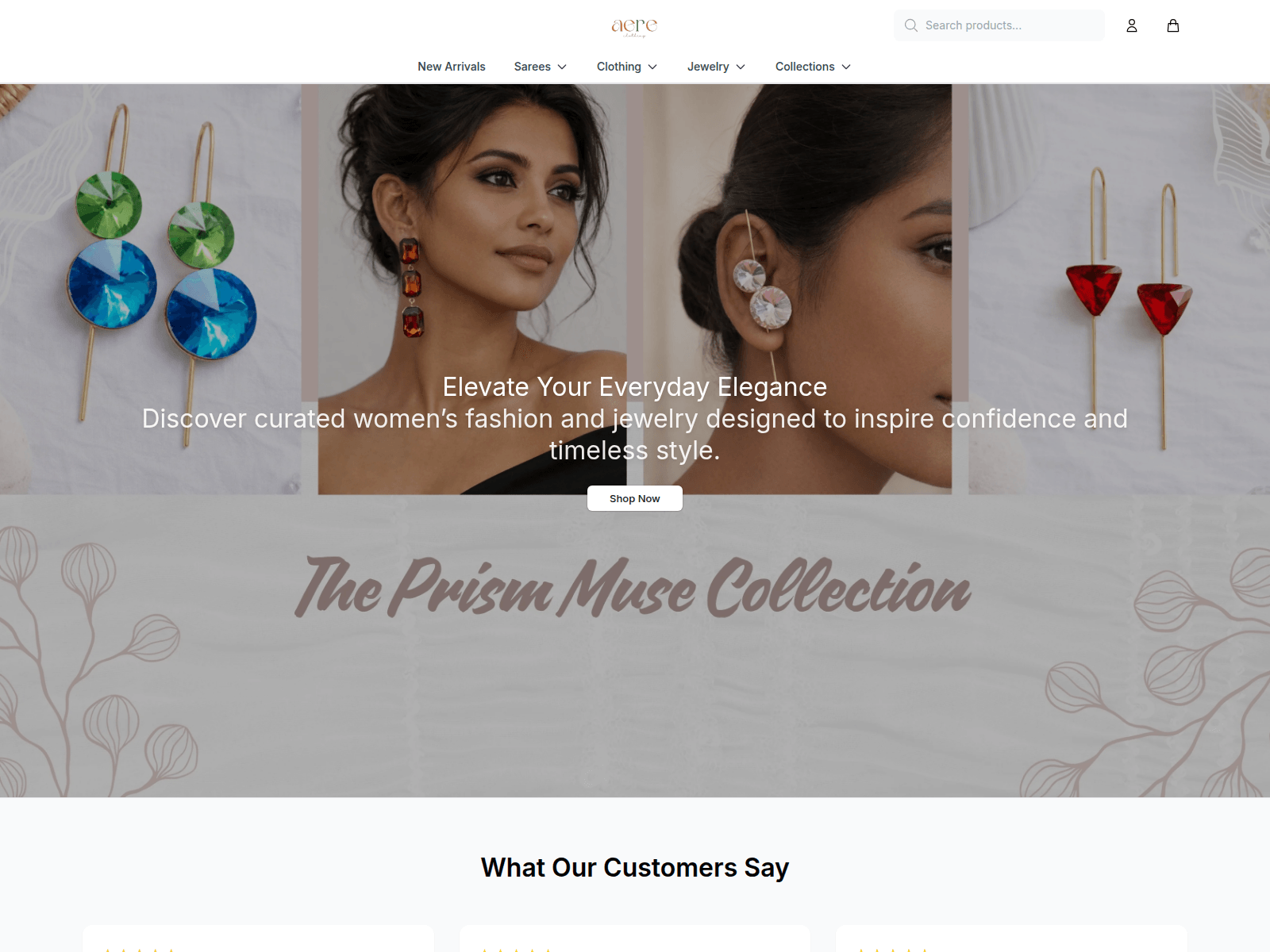 Screenshot of aereclothing.shop