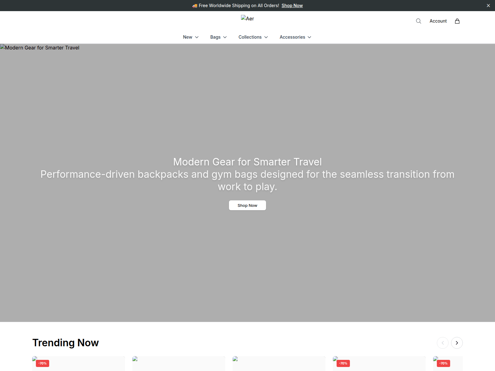 Screenshot of aerlabel.shop