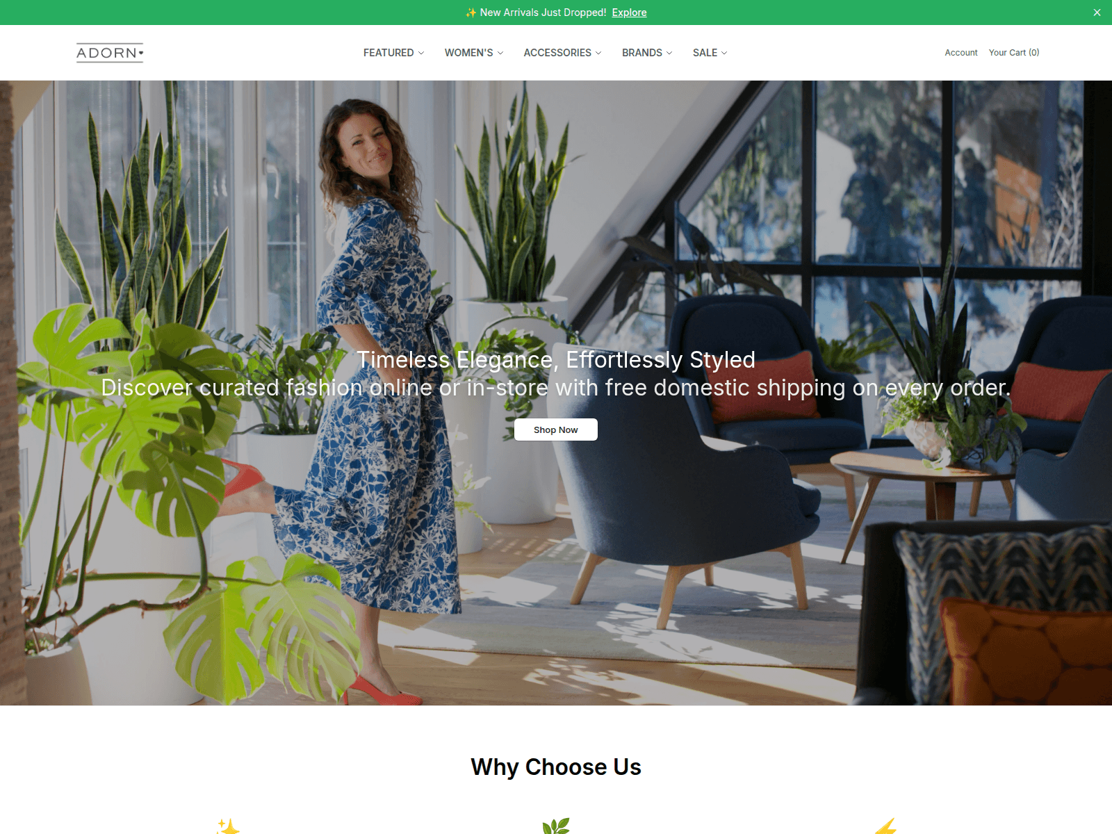 Screenshot of adomodern.shop