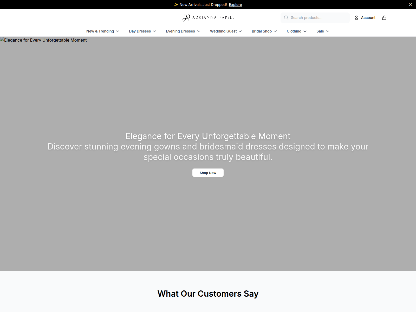 Screenshot of adriannapapellhq.shop