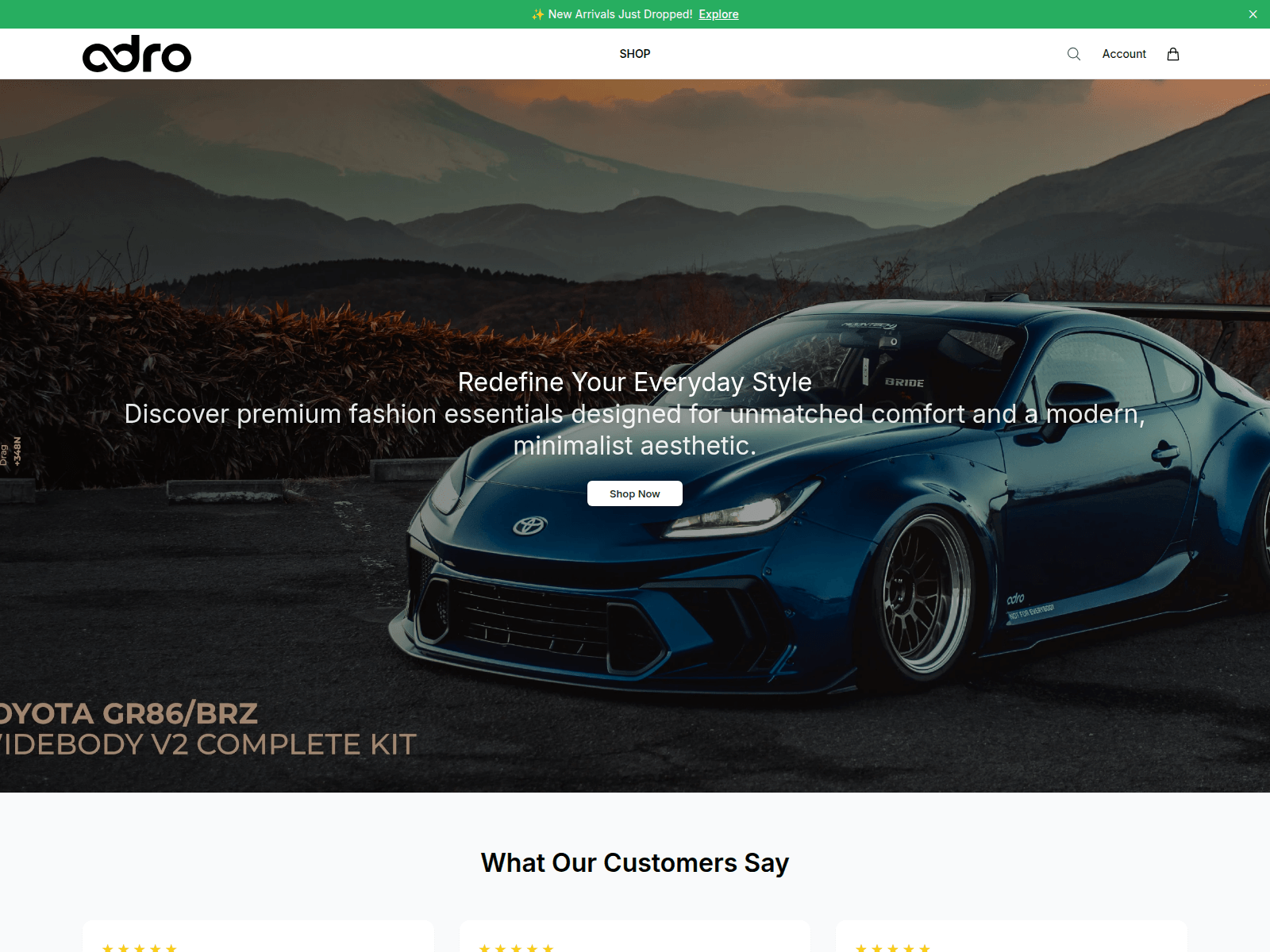 Screenshot of adroperformance.shop
