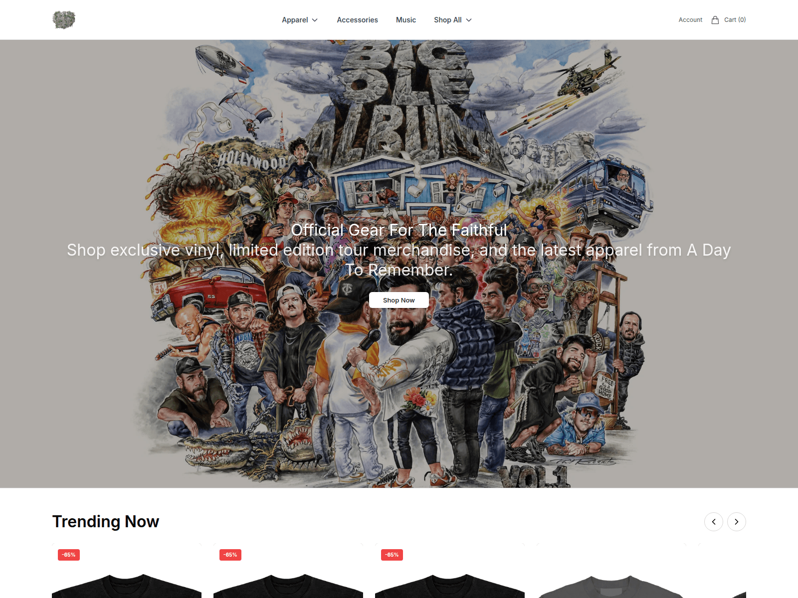 Screenshot of adtrclothing.shop