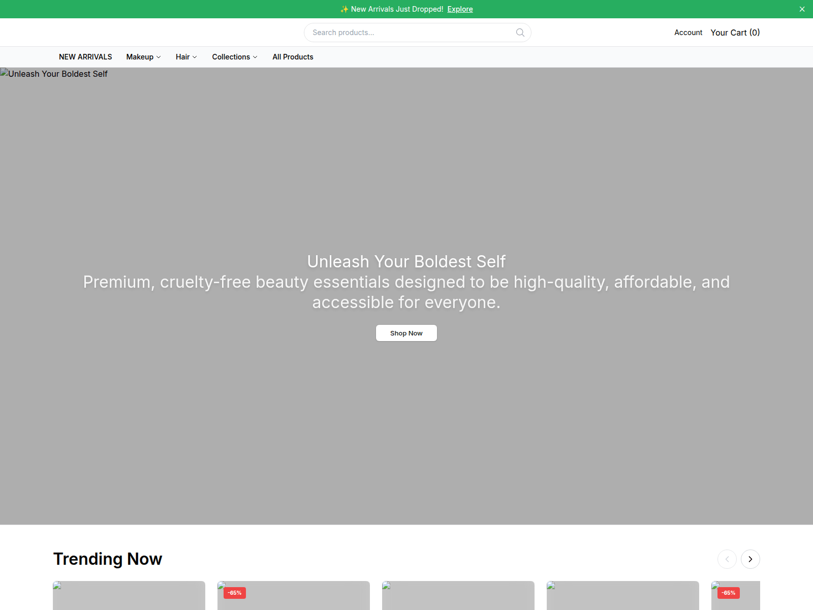 Screenshot of aeblush.shop