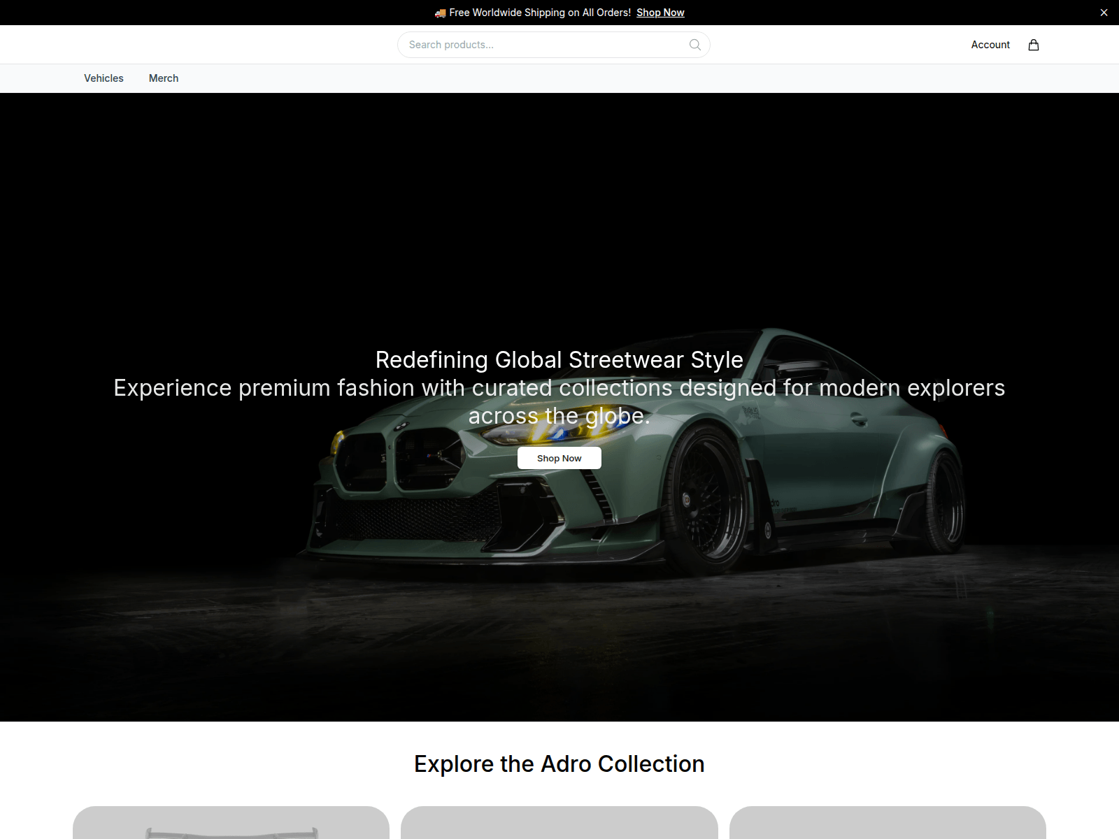 Screenshot of adroparts.shop