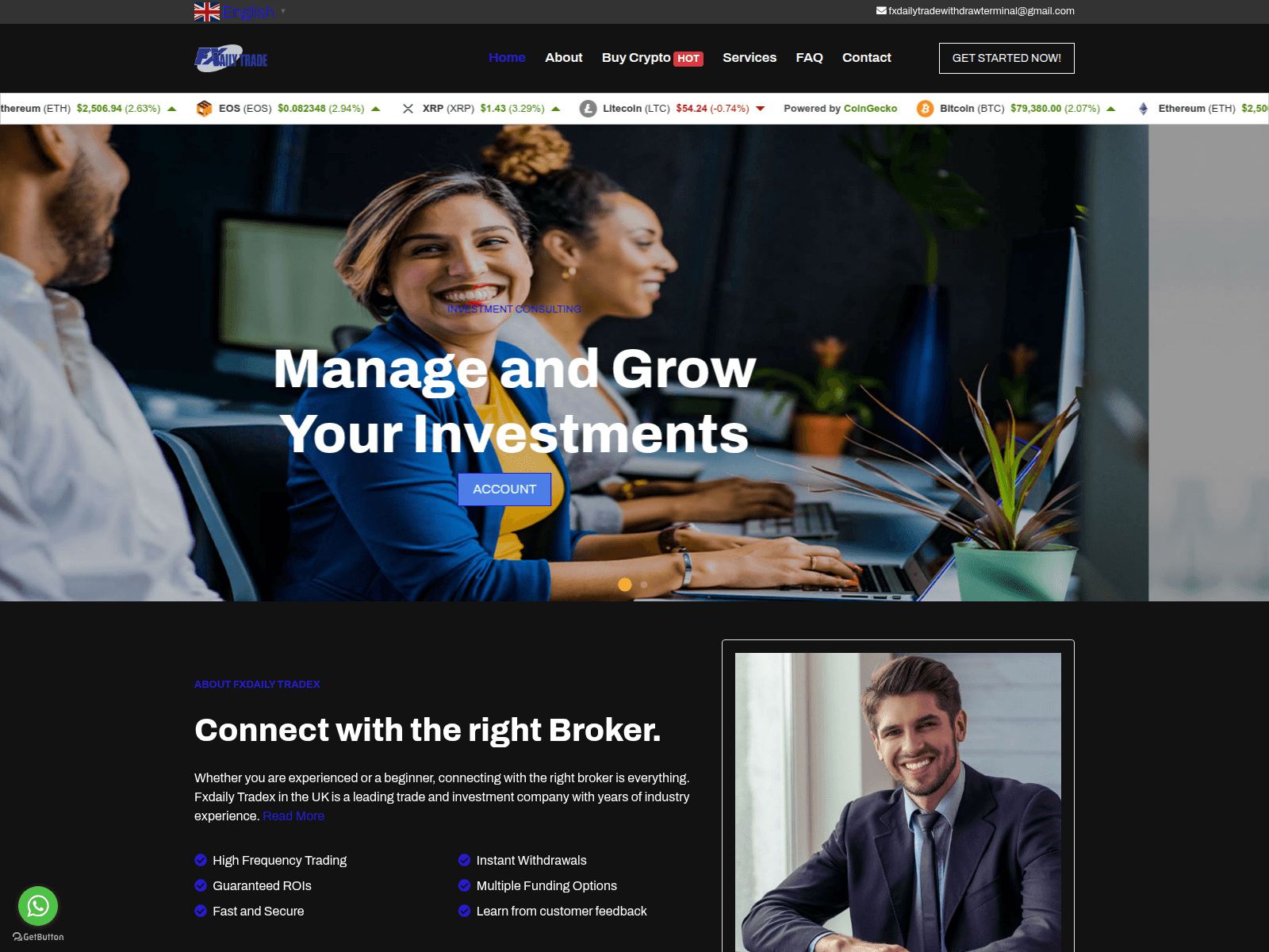 Screenshot of fxdailytradex.com