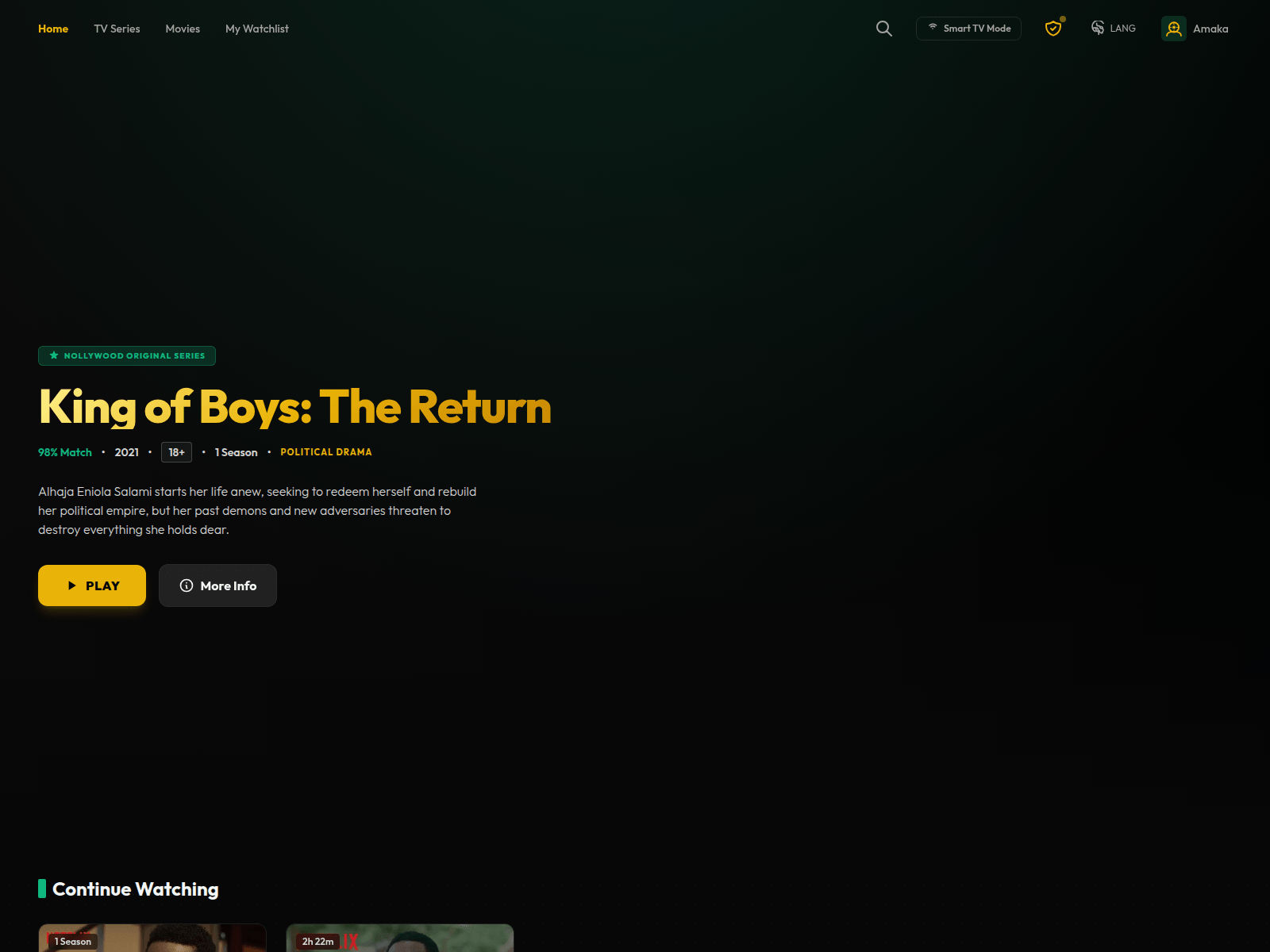 Screenshot of irokotv.com.ng