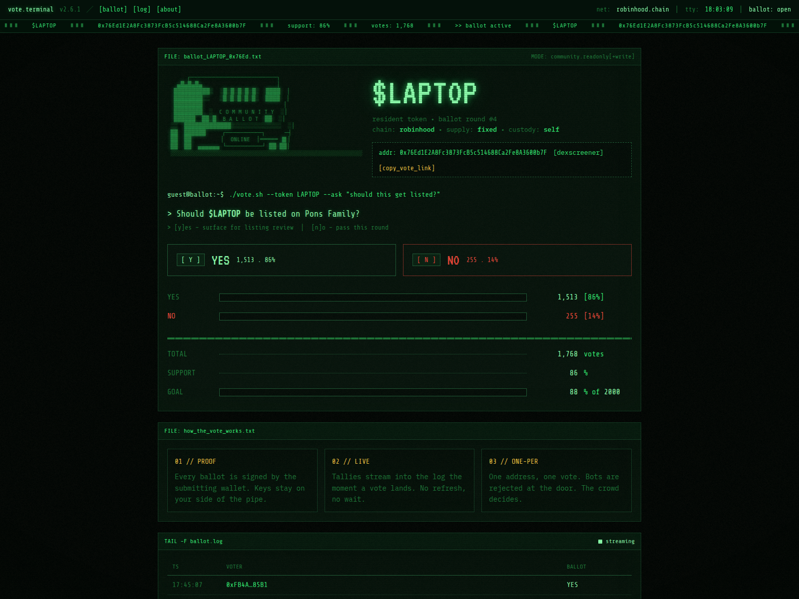 Screenshot von laptop-vote.vercel.app