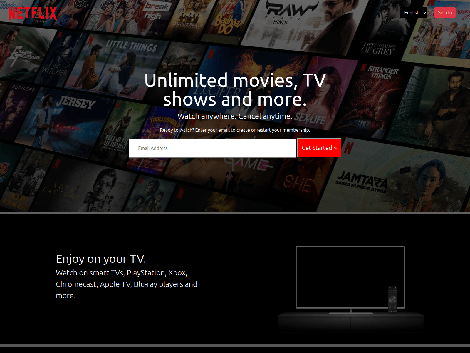 Знімок екрана netflix-clone-rho-topaz.vercel.app