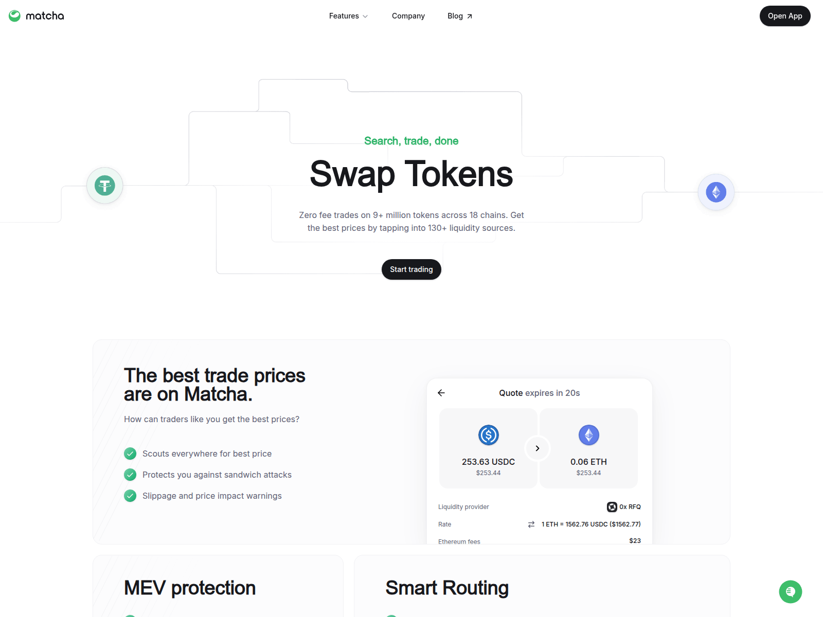 Screenshot of matcha-swap.com