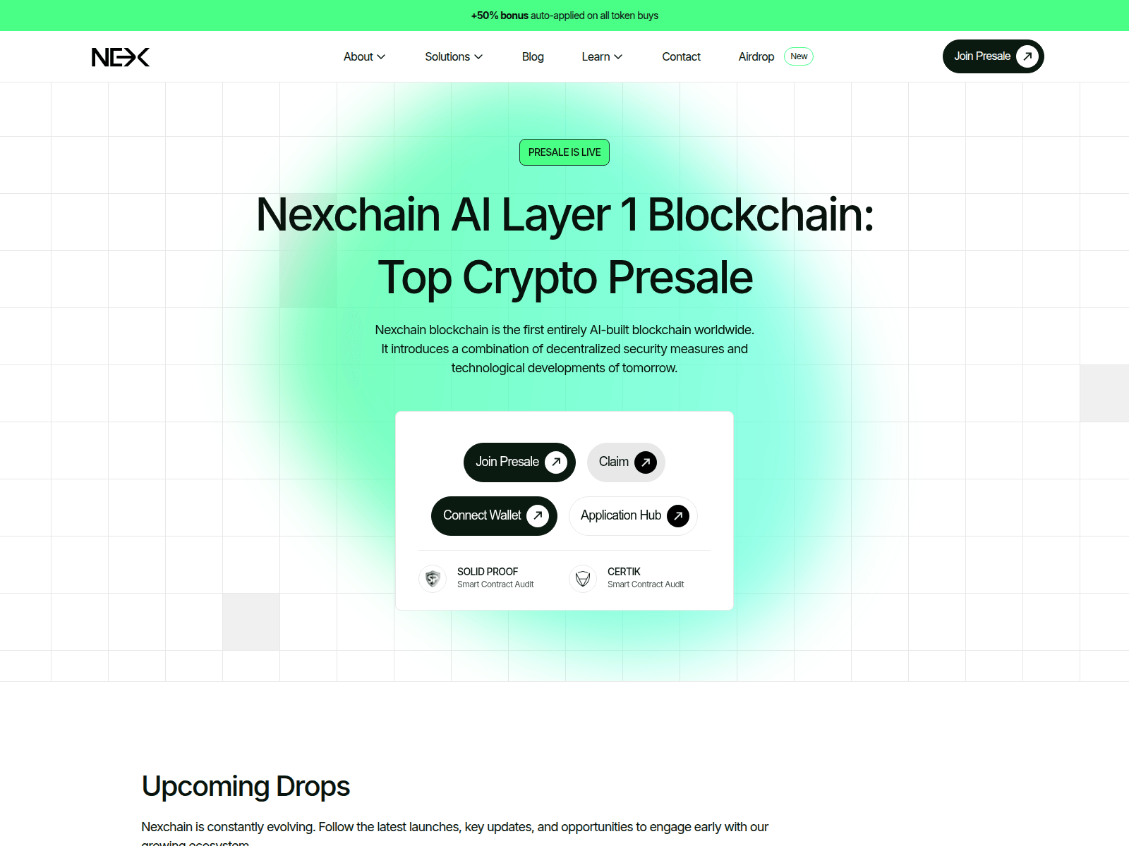 Screenshot of nexchain-hubs.pages.dev