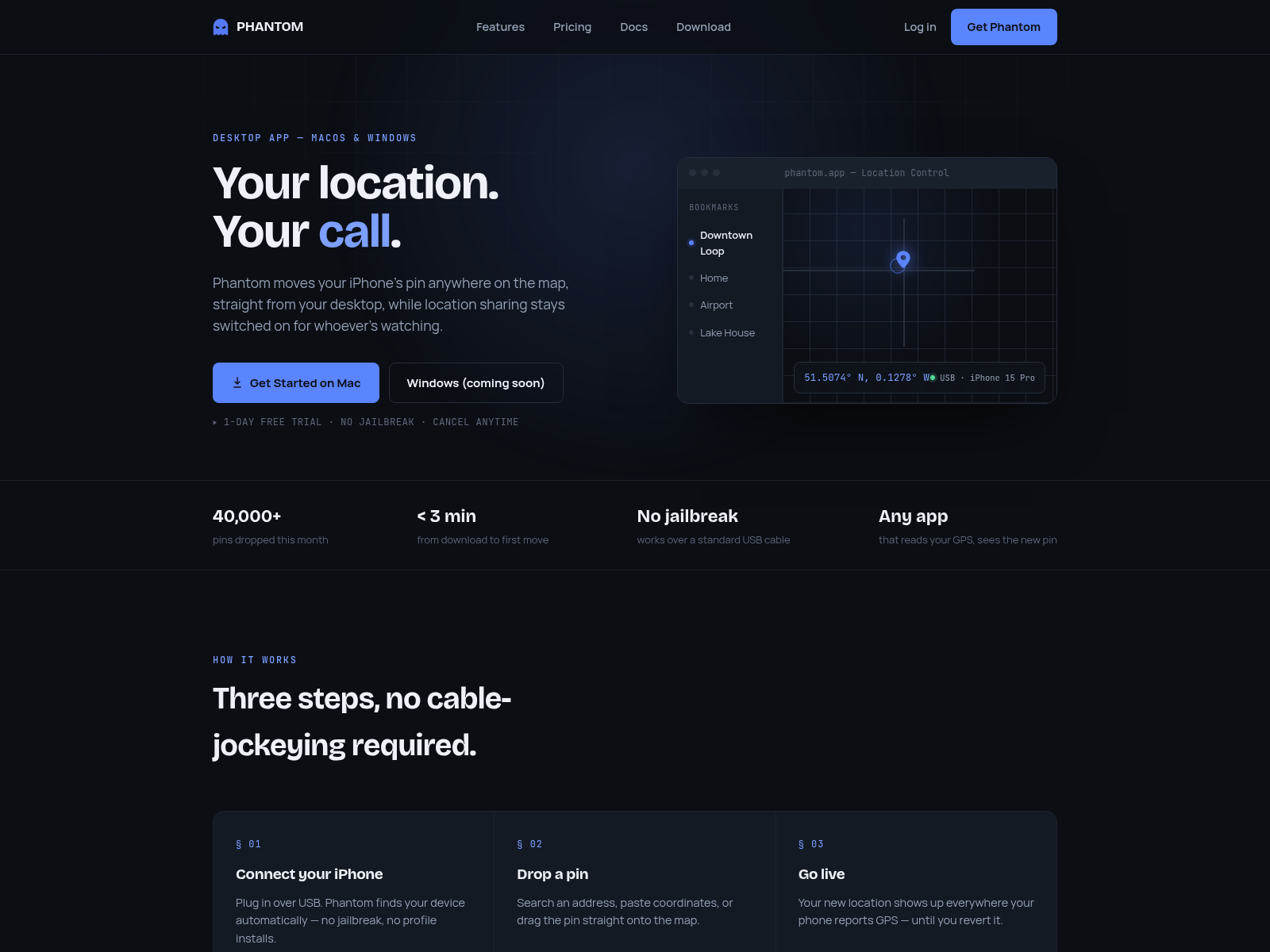 Screenshot of tryphantom.xyz