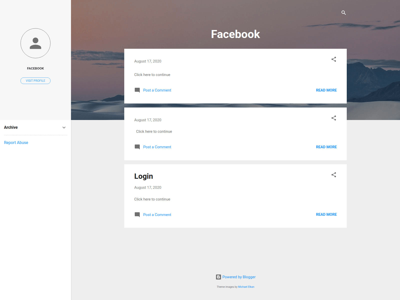 Screenshot of facebooklogin21.blogspot.com