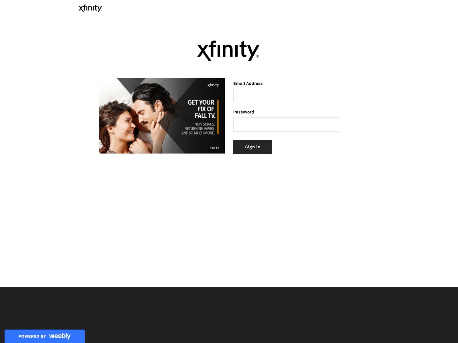 Screenshot of xxxxxfinity.weebly.com