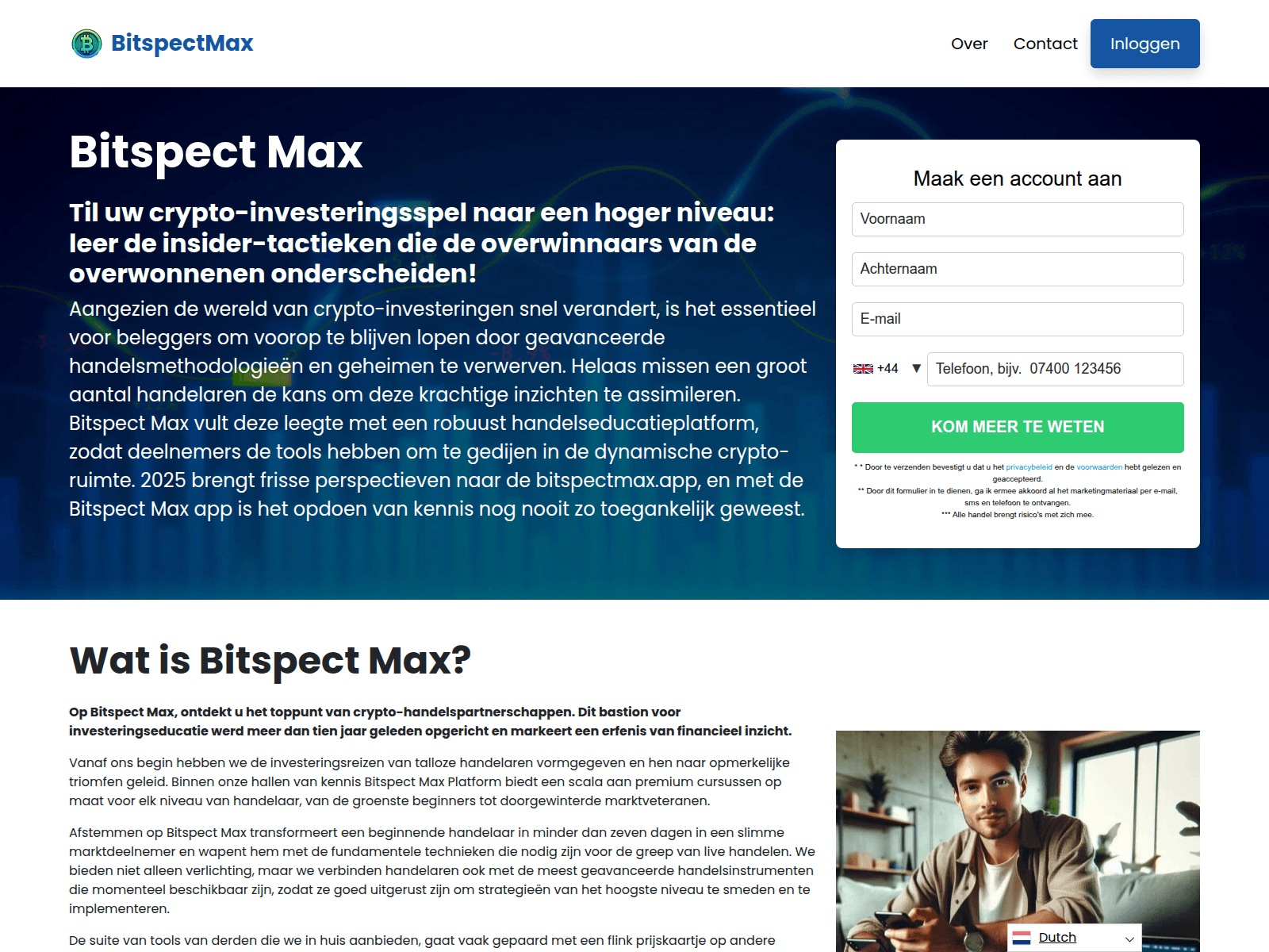 Screenshot of bitspectmax.app
