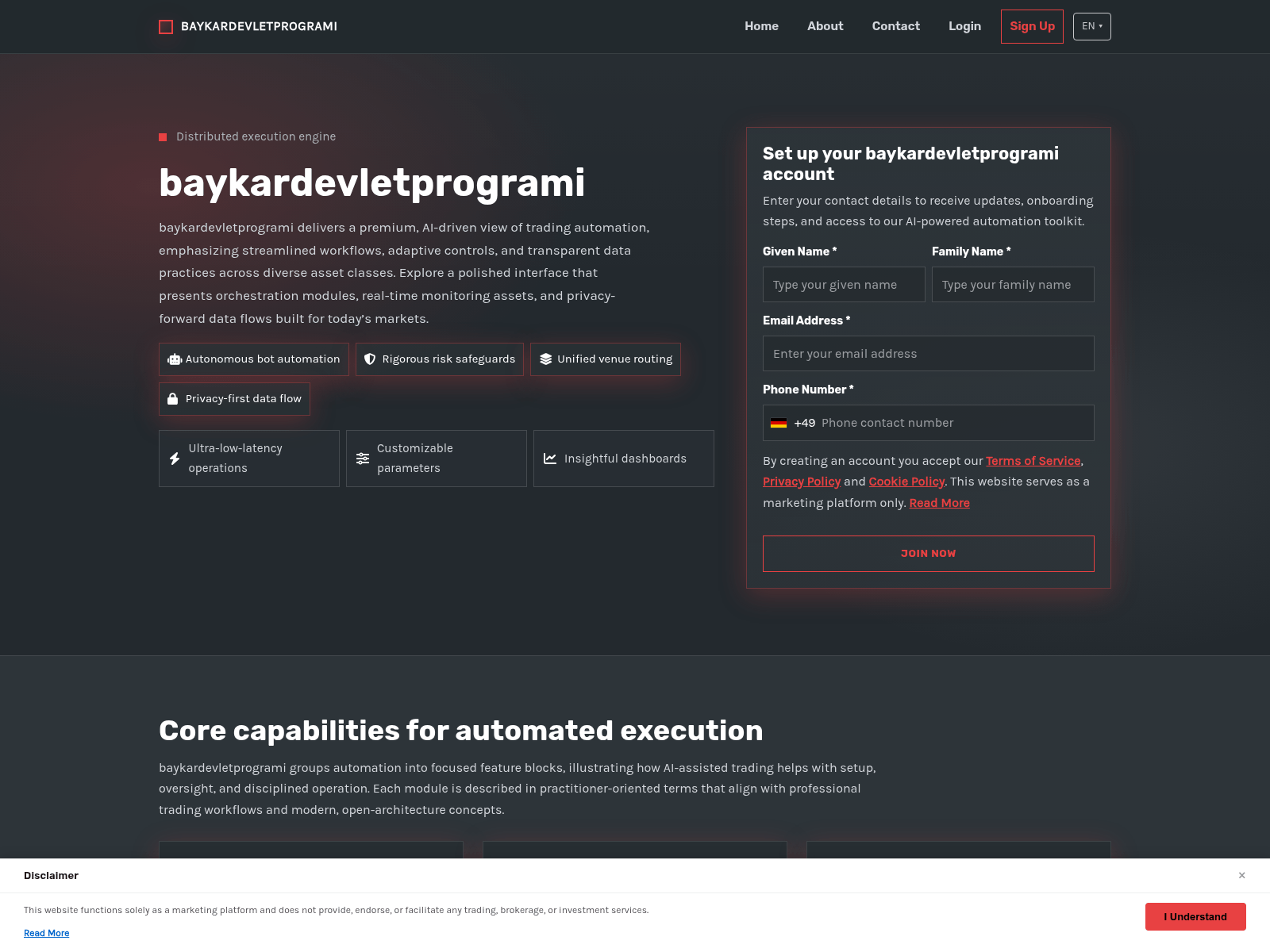 Screenshot of baykardevletprogrami.com