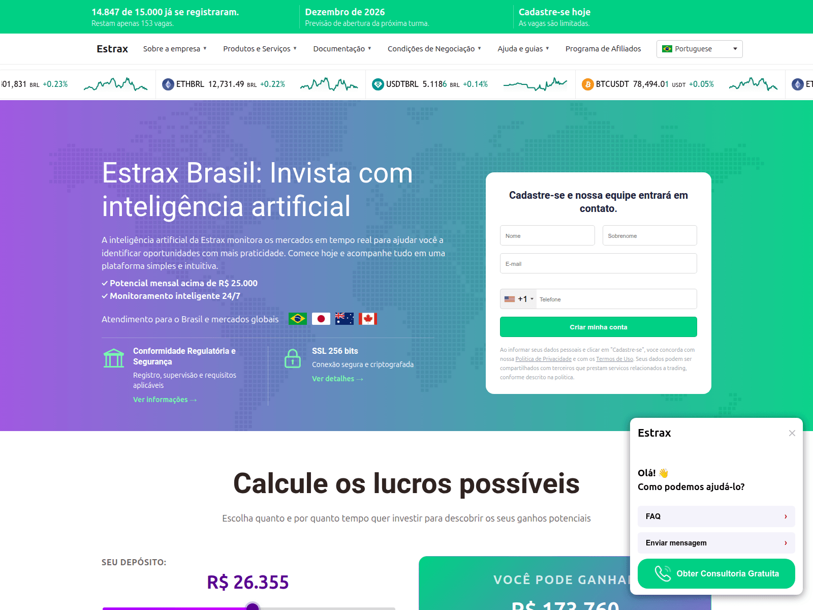 Screenshot of estrax.net