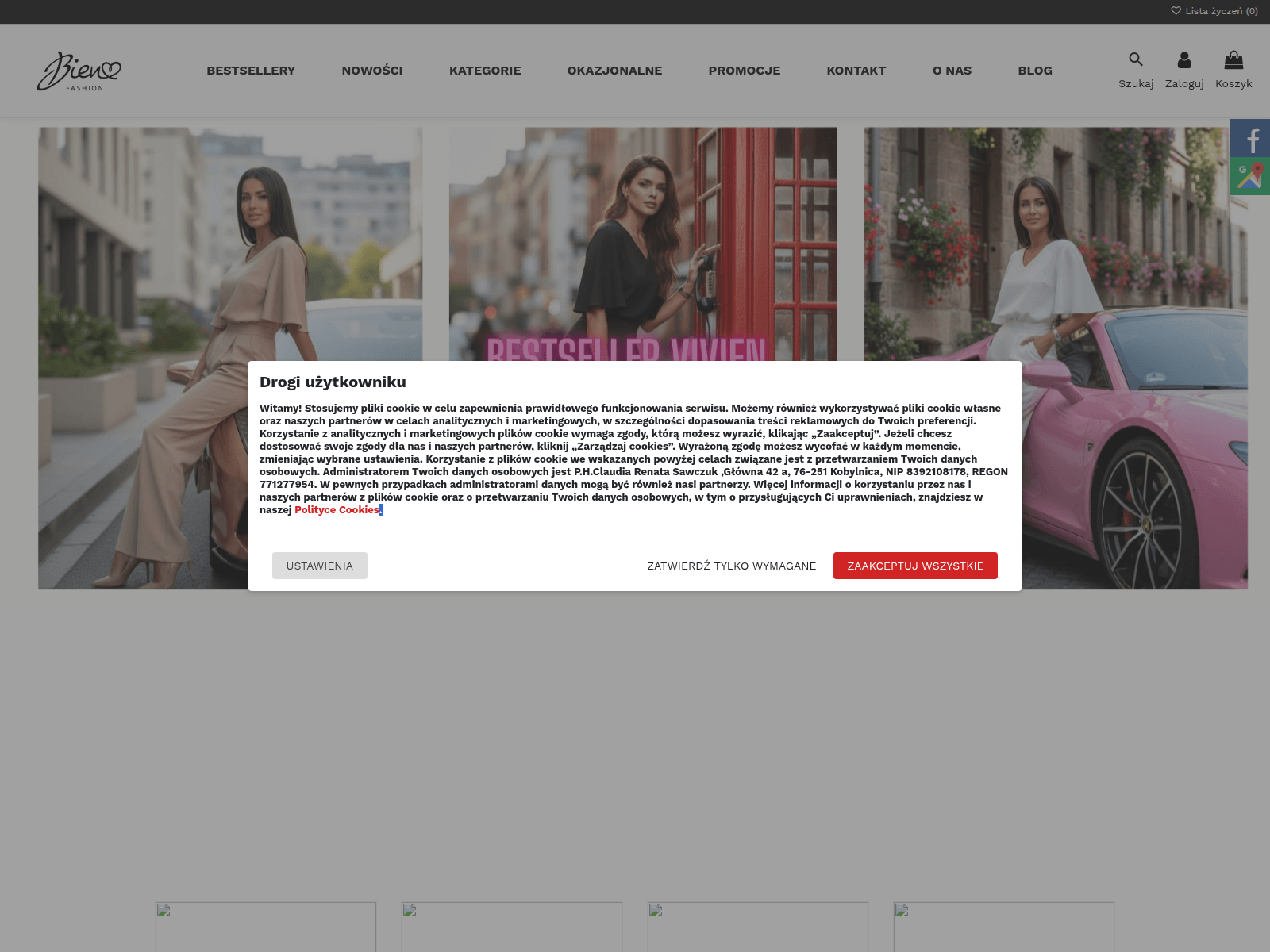 Captura de pantalla de bienfashion.live