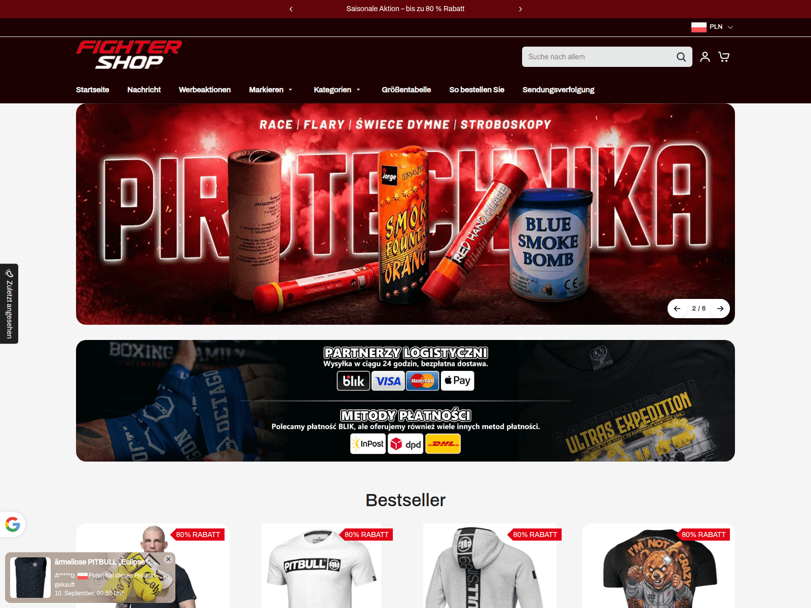 Скриншот сайта fightersport.shop