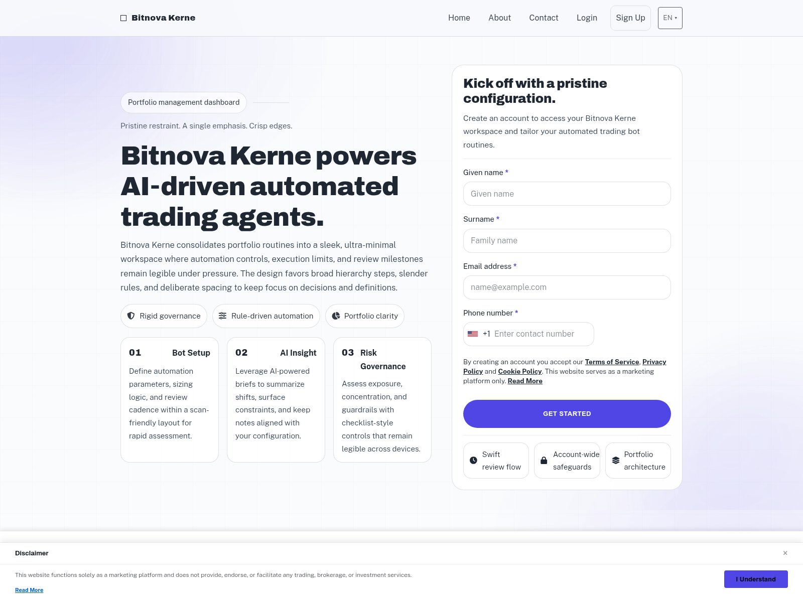 Screenshot of bitnovakerne-platform.com