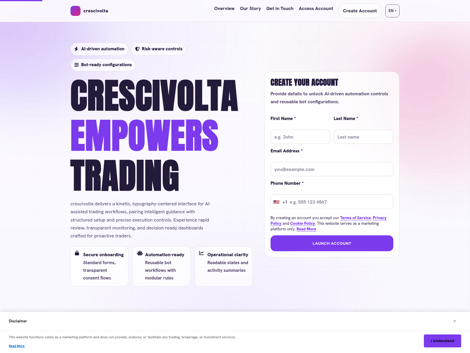 Screenshot of crescivolta.digital