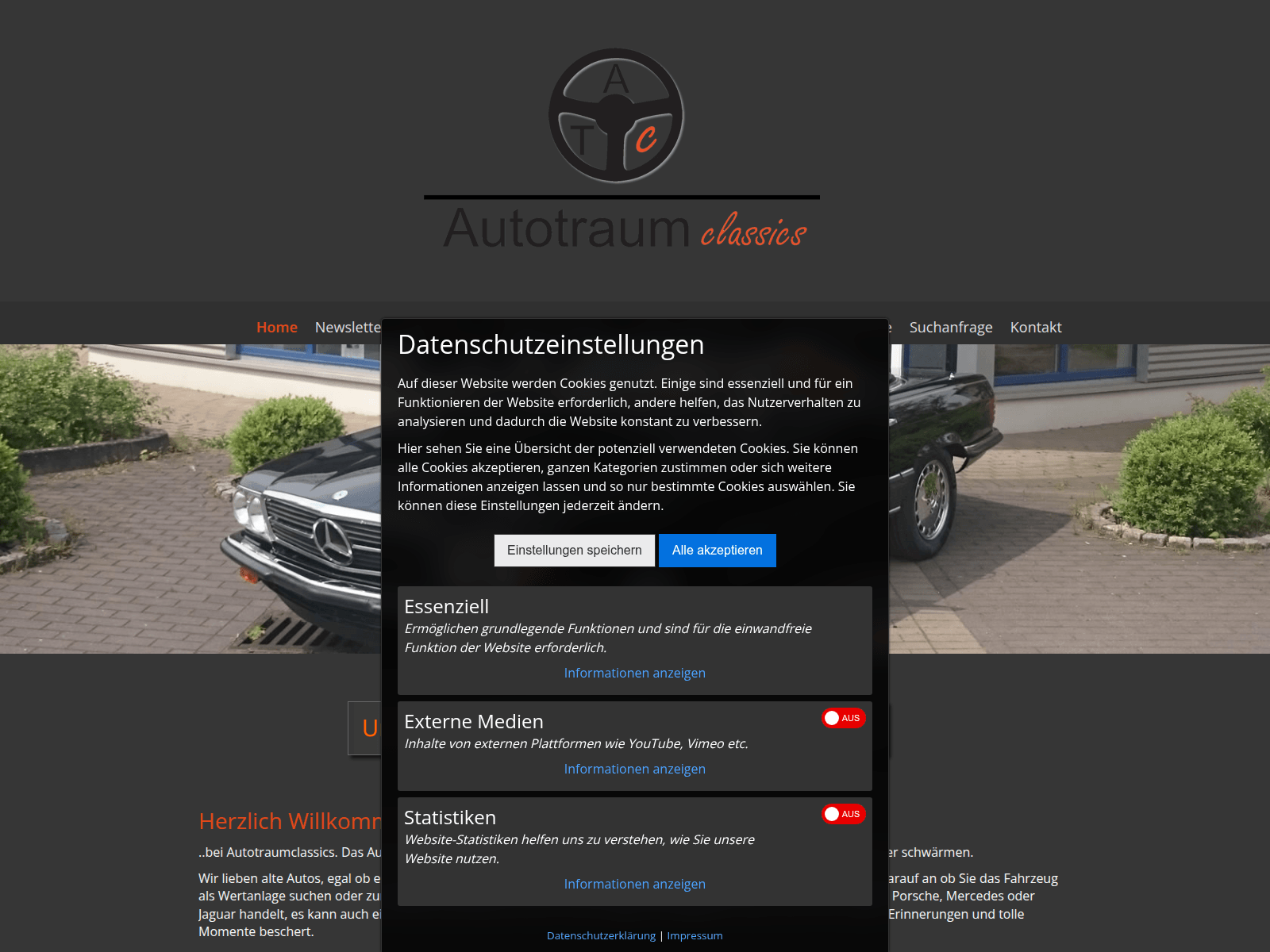 Screenshot of autotraumclassics.de