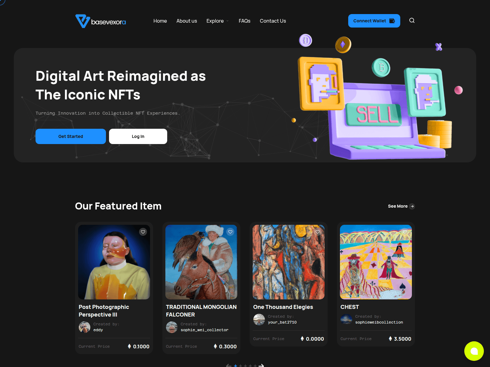 Screenshot of basevexora.io