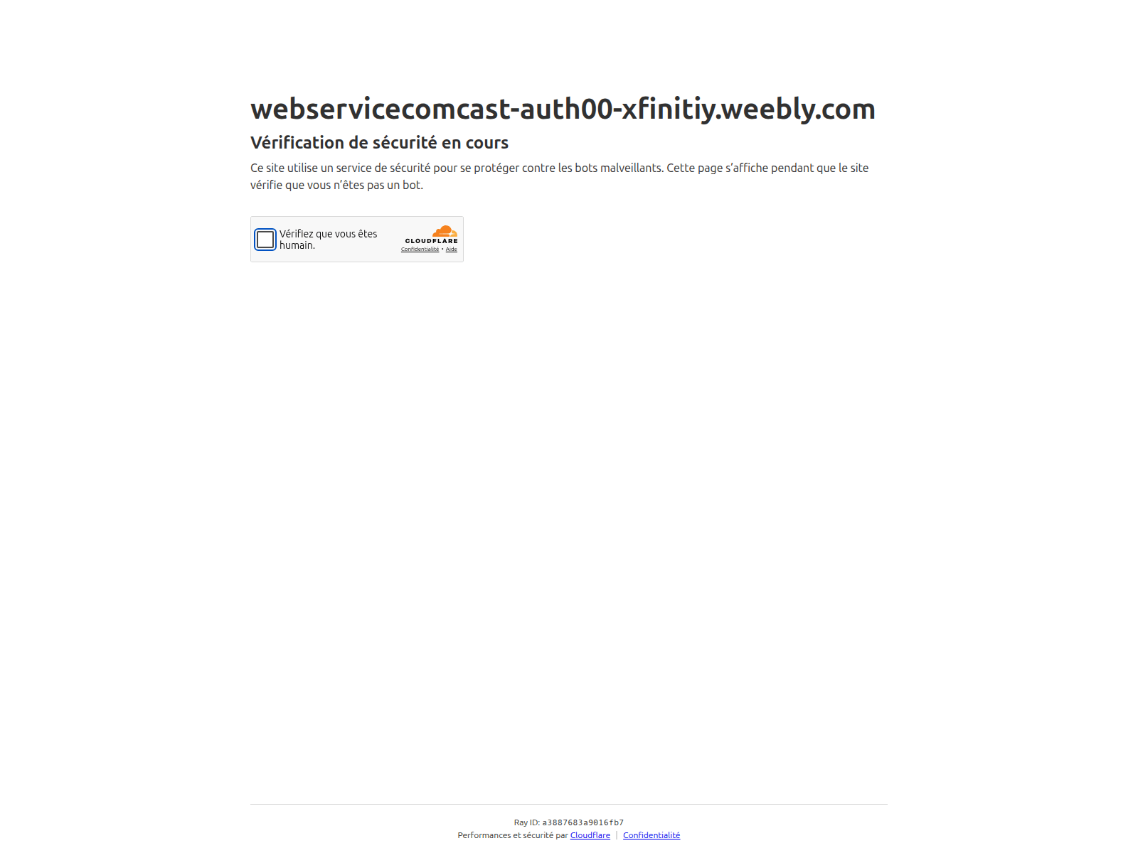 Screenshot of webservicecomcast-auth00-xfinitiy.weebly.com