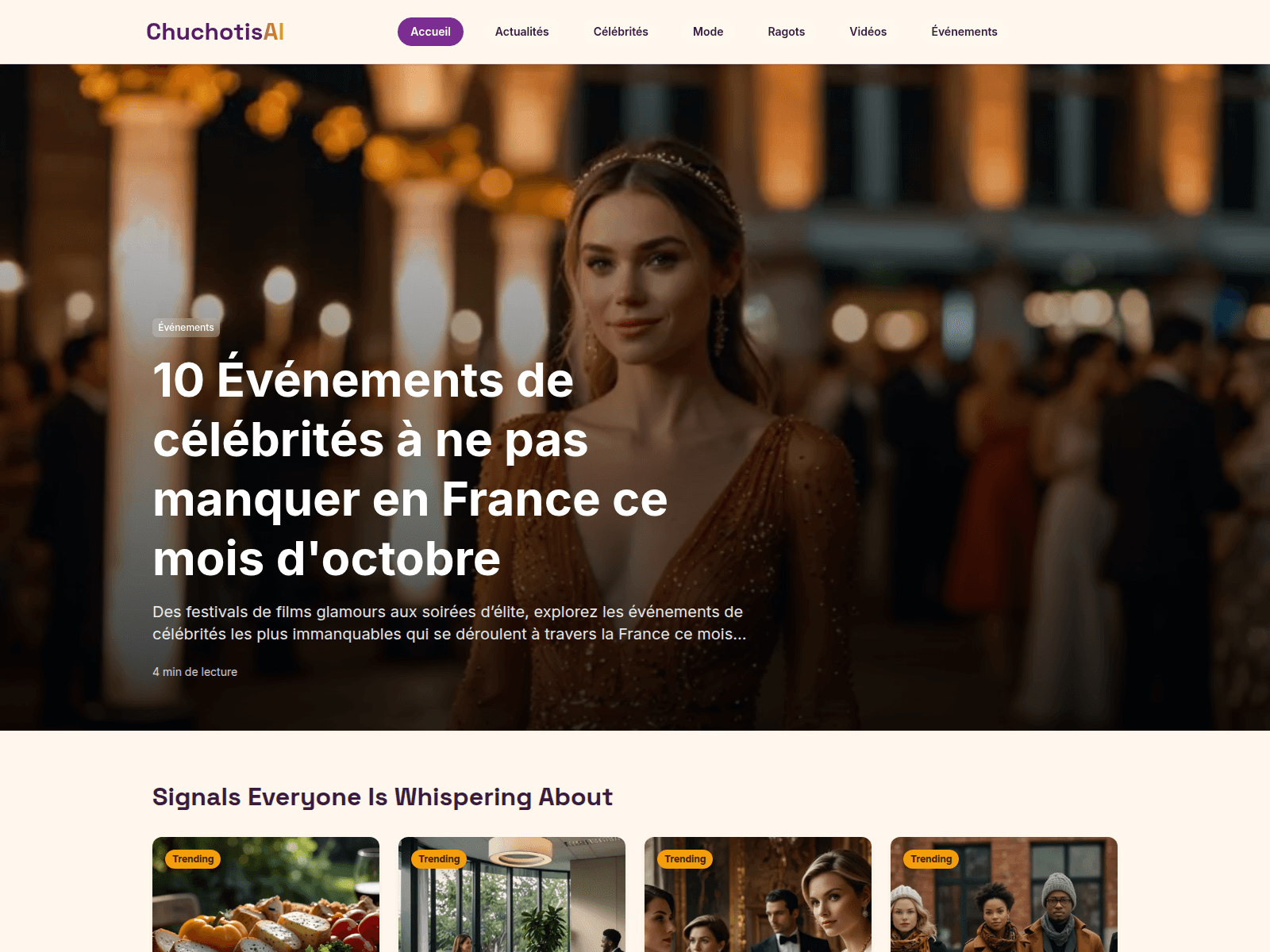 Screenshot of chuchotisai.com