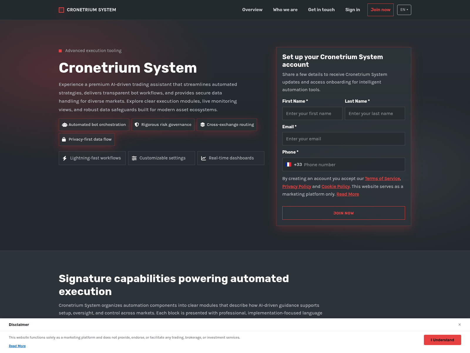 Screenshot of cronetrium-system-tech.com