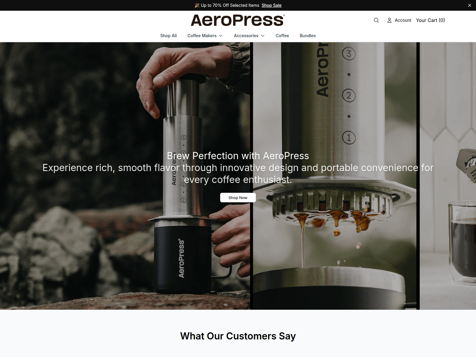 Screenshot of aeropressglobal.shop
