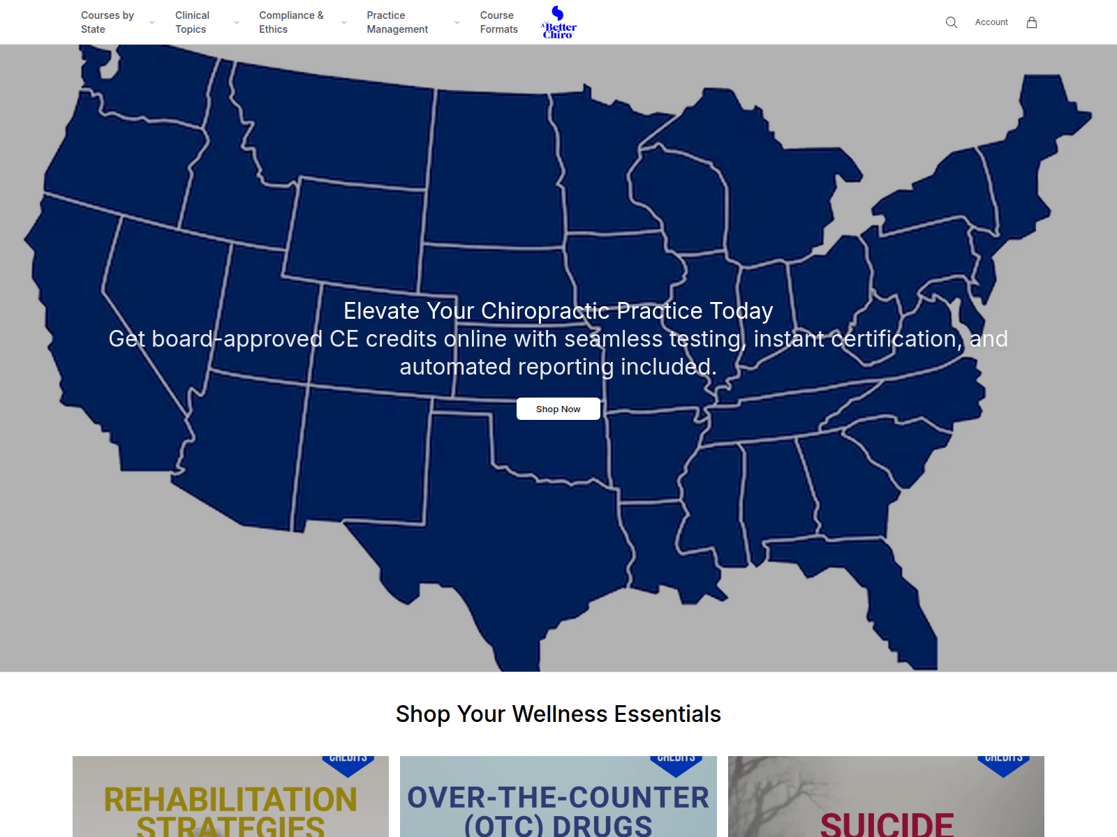 Screenshot of abetterchiroco.shop