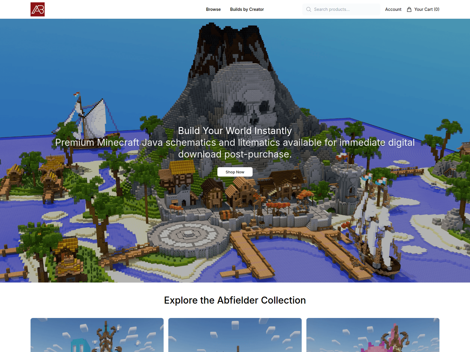 Screenshot of abfielder.shop