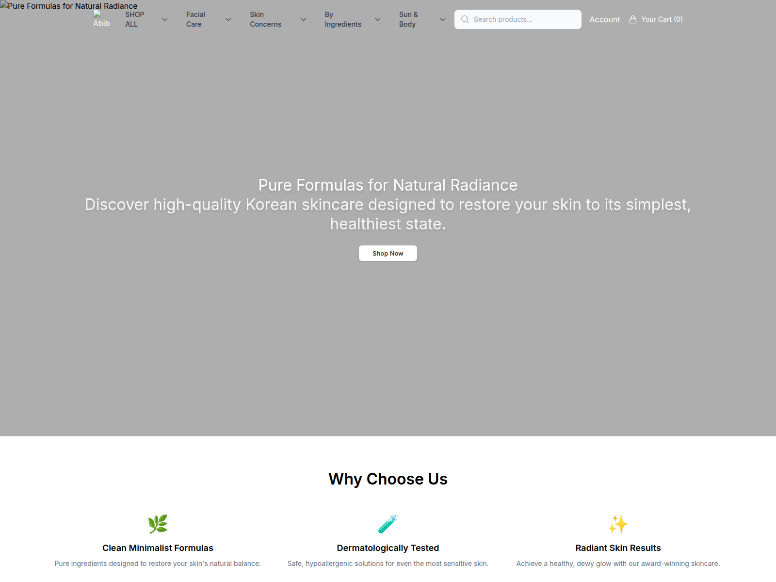 Screenshot of abibofficial.shop