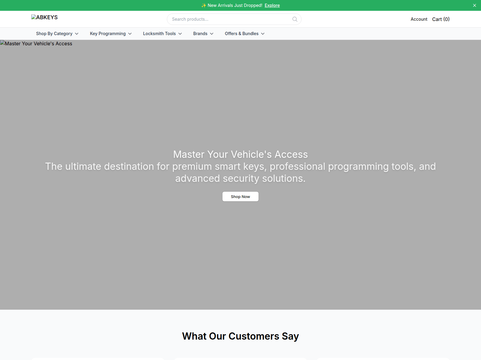 Screenshot of abkeysdirect.shop
